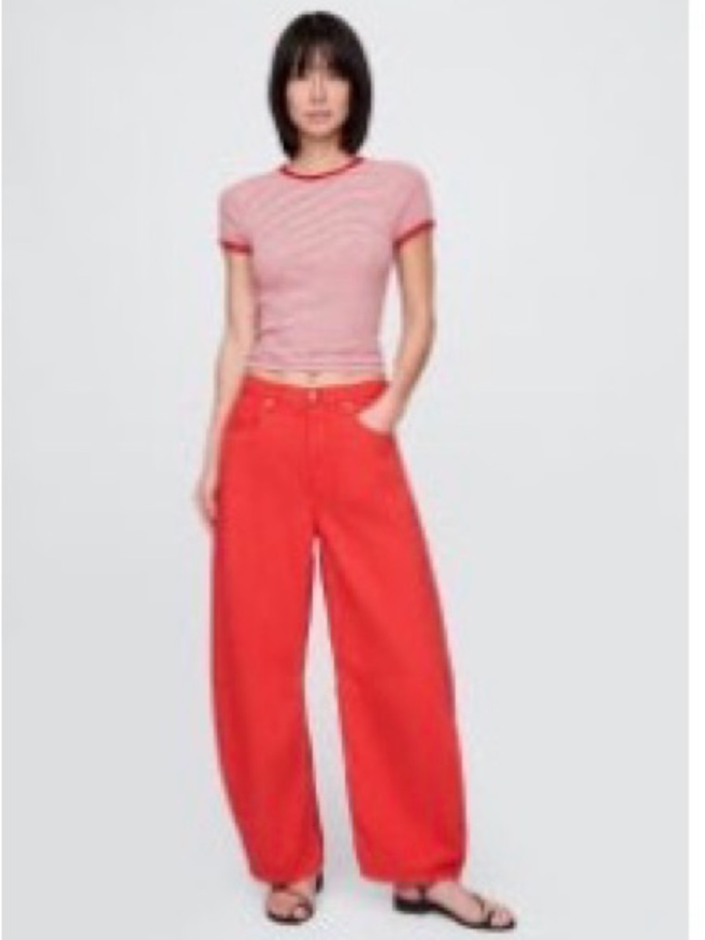 GAP Red super soft ballon jeans BNWT